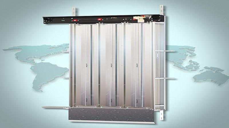 3 PANEL TELESKOBİK KAT KAPISI