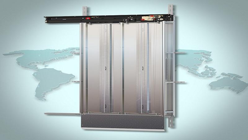 2 PANEL TELESKOBİK KAT KAPISI